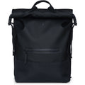 Buckle Rolltop Rucksack - Black