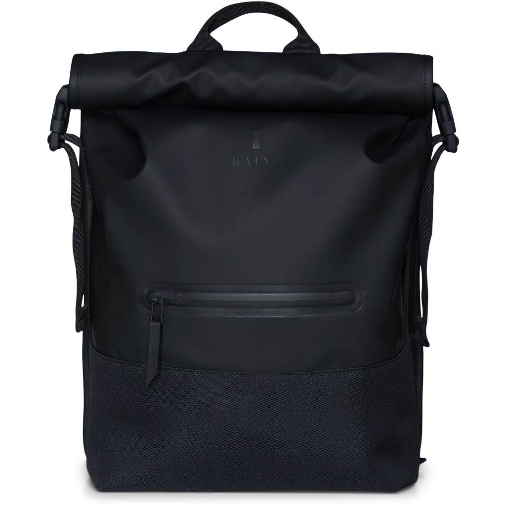 Buckle Rolltop Rucksack - Black