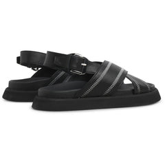 Yodi Stitched - Black Leather