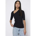 Sherry Knit Tee - Black