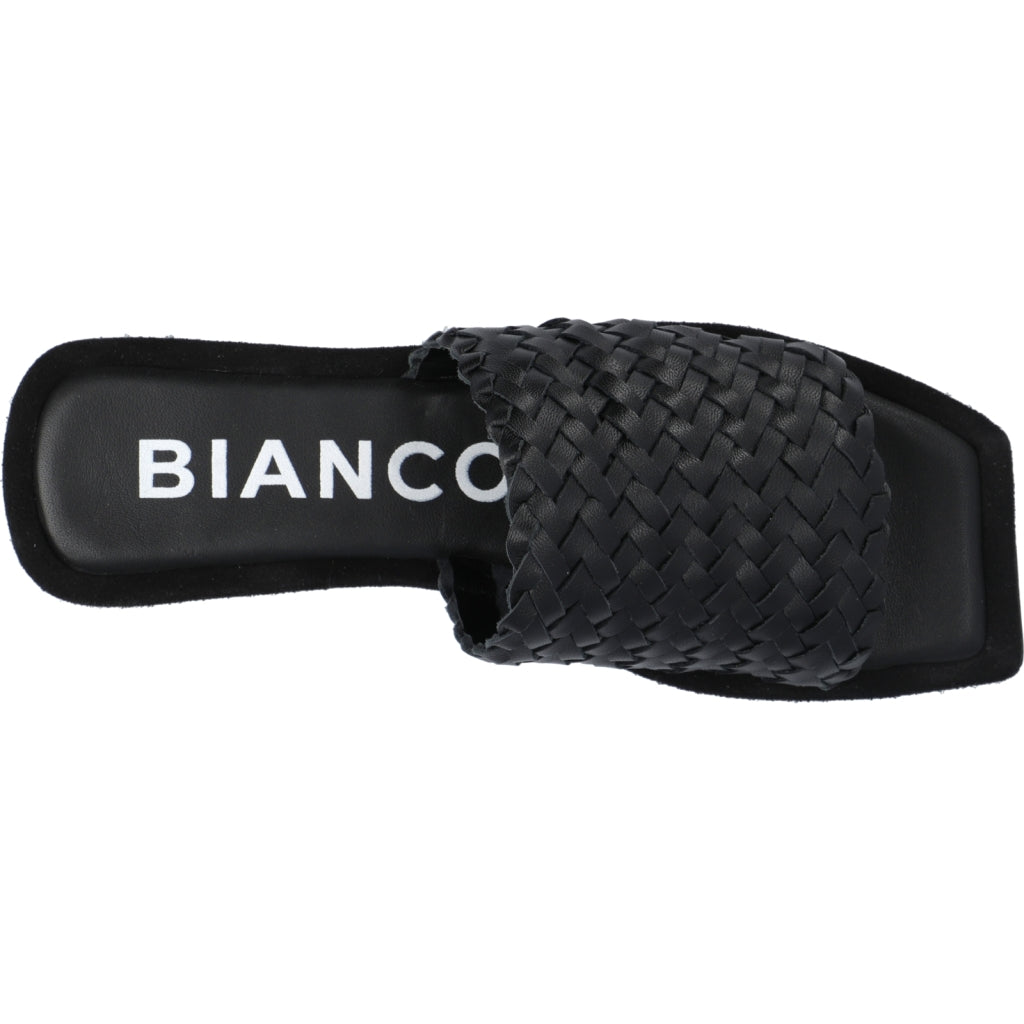 Bialillie Braided Slide Leather - Black