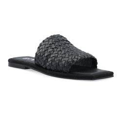 Bialillie Braided Slide Leather - Black