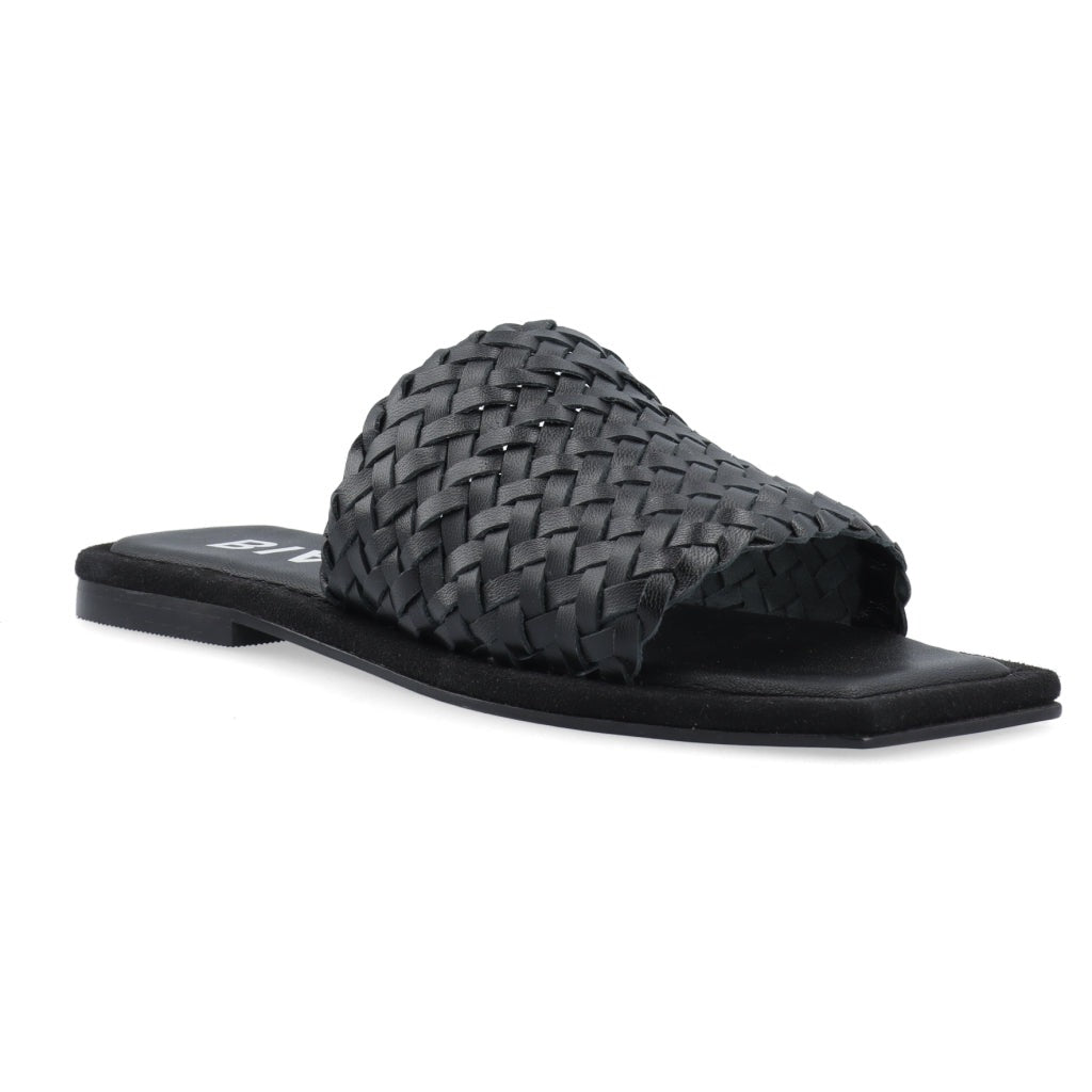 Bialillie Braided Slide Leather - Black