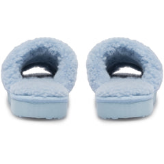 Miriam Fur Slipper - Light Blue