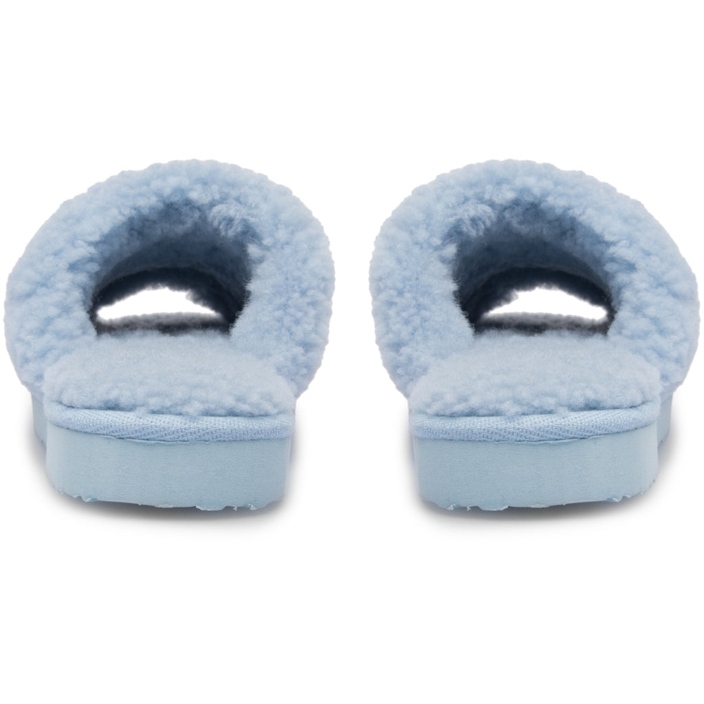 Miriam Fur Slipper - Light Blue
