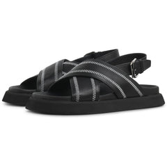 Yodi Stitched - Black Leather