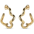 Curly Hoops - 925S/GP