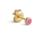 Enamel Dot Stud - Pink