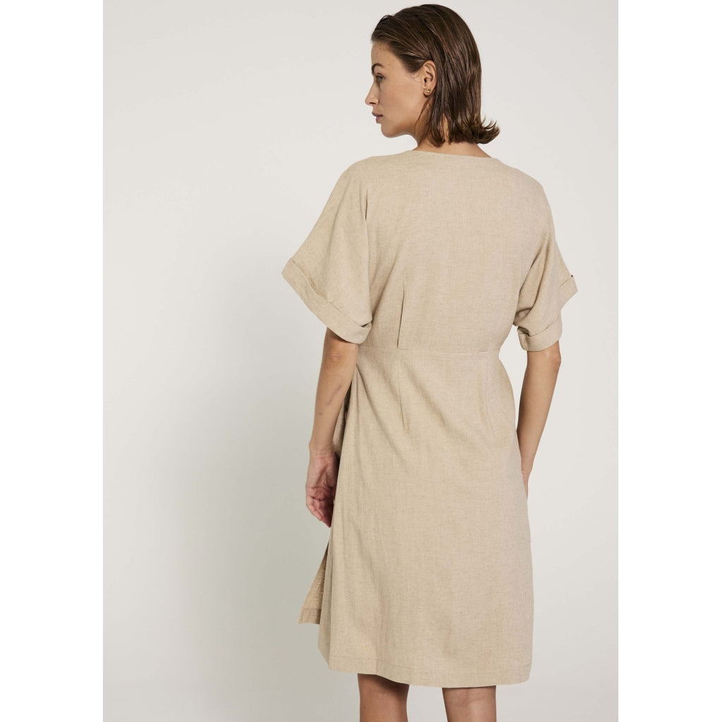 Esi Wrap Dress - Beige