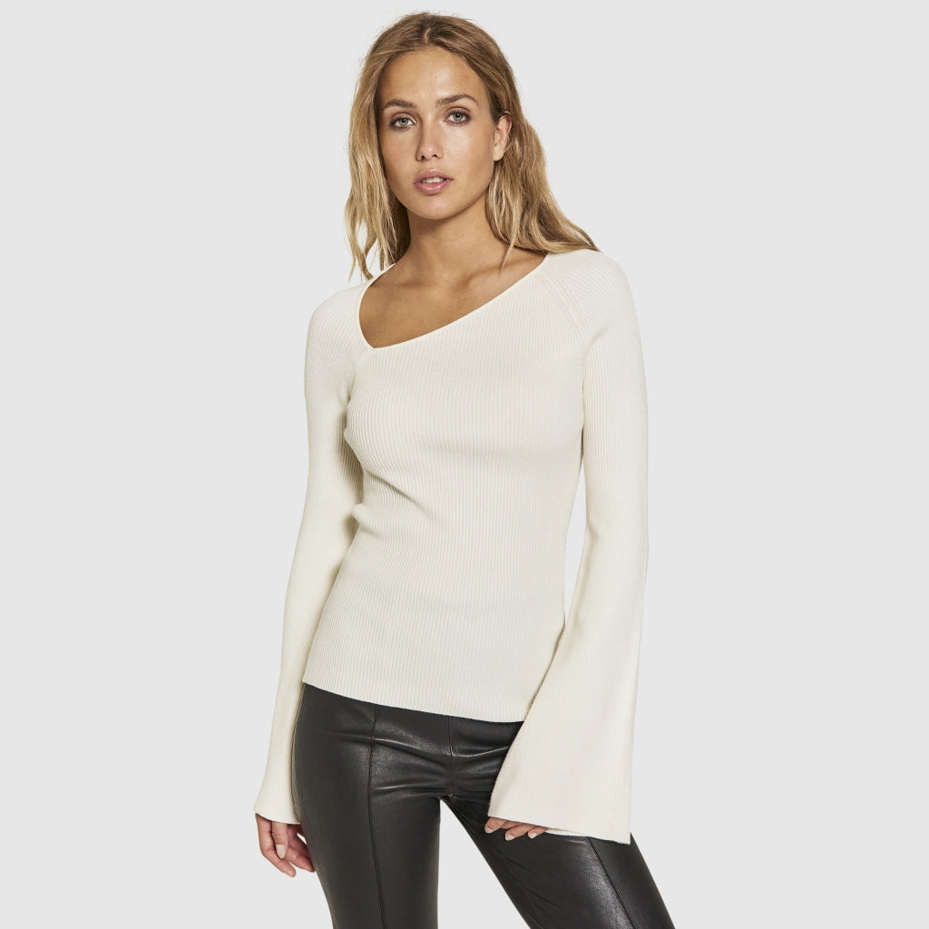 Sherry WS Knit Top - Off-White