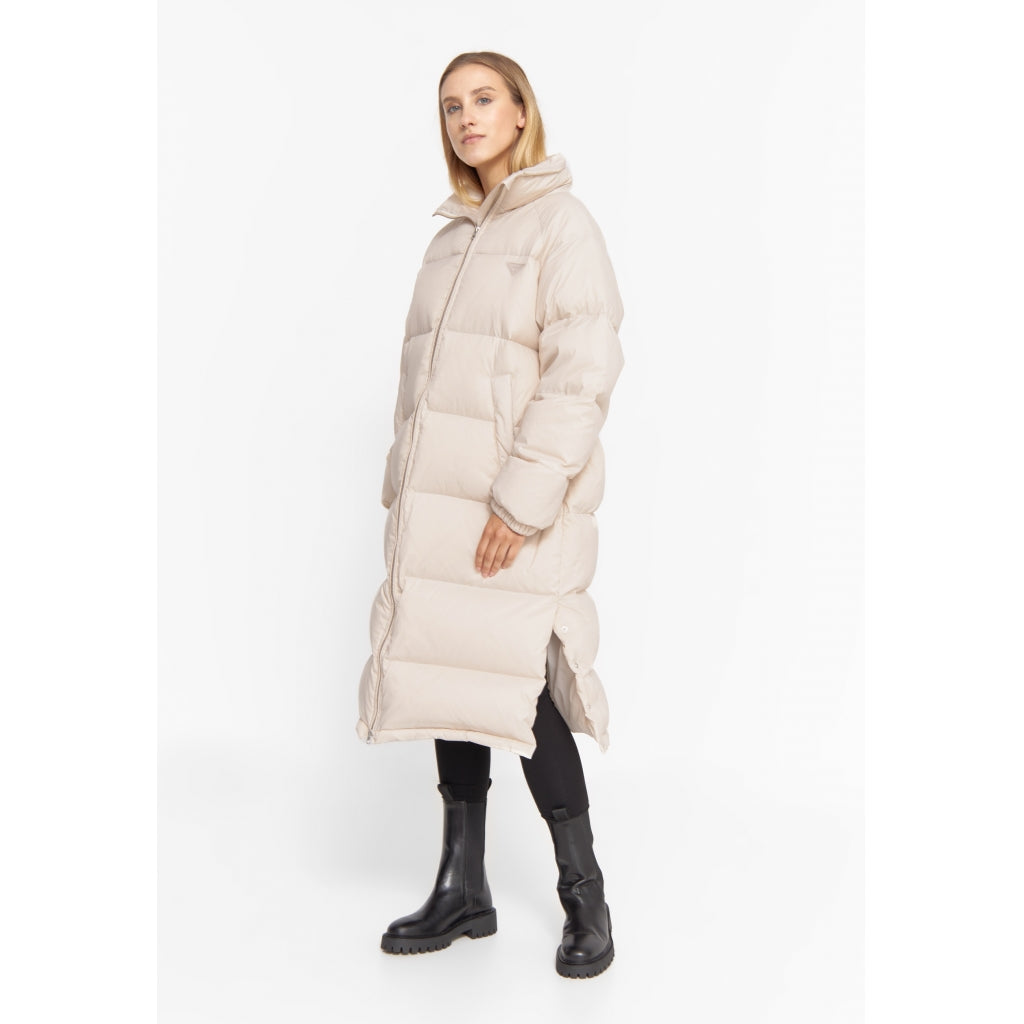 Long Puffer Jacket - Sand