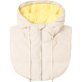 Hooded Puffer Neckwarmer - Light Stone