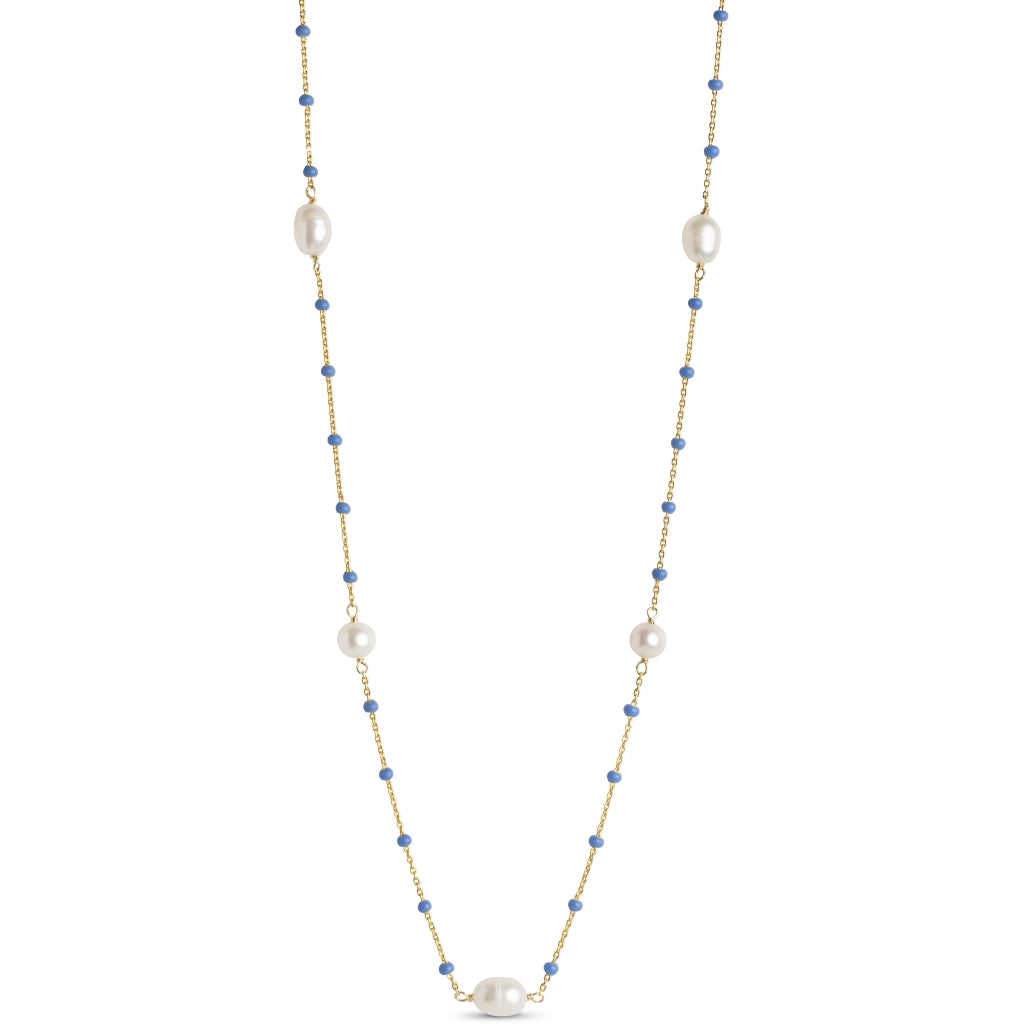 Lola Perlita Necklace - Cornflower