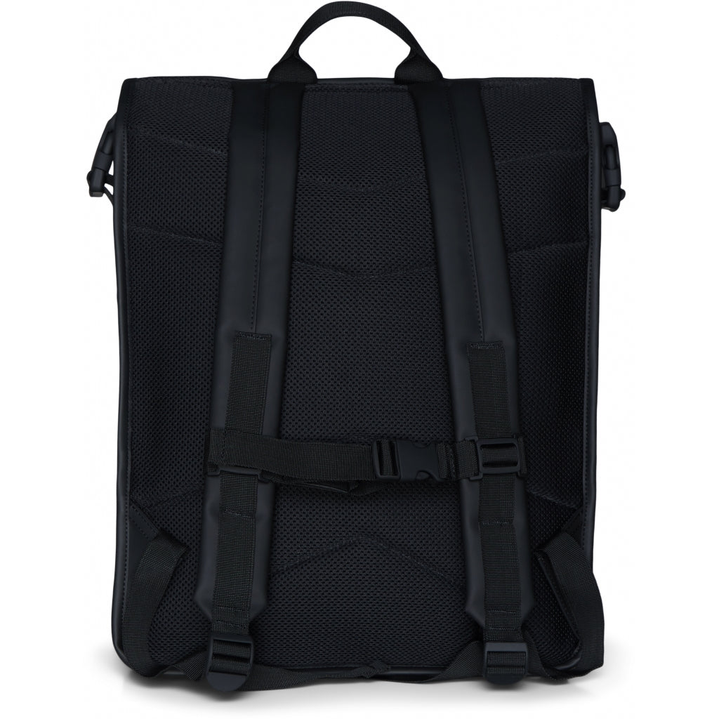 Buckle Rolltop Rucksack - Black