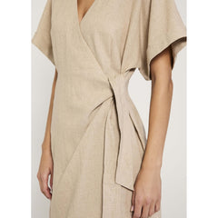 Esi Wrap Dress - Beige