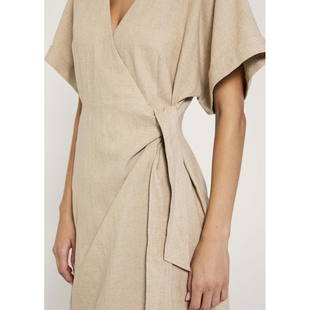 Esi Wrap Dress - Beige