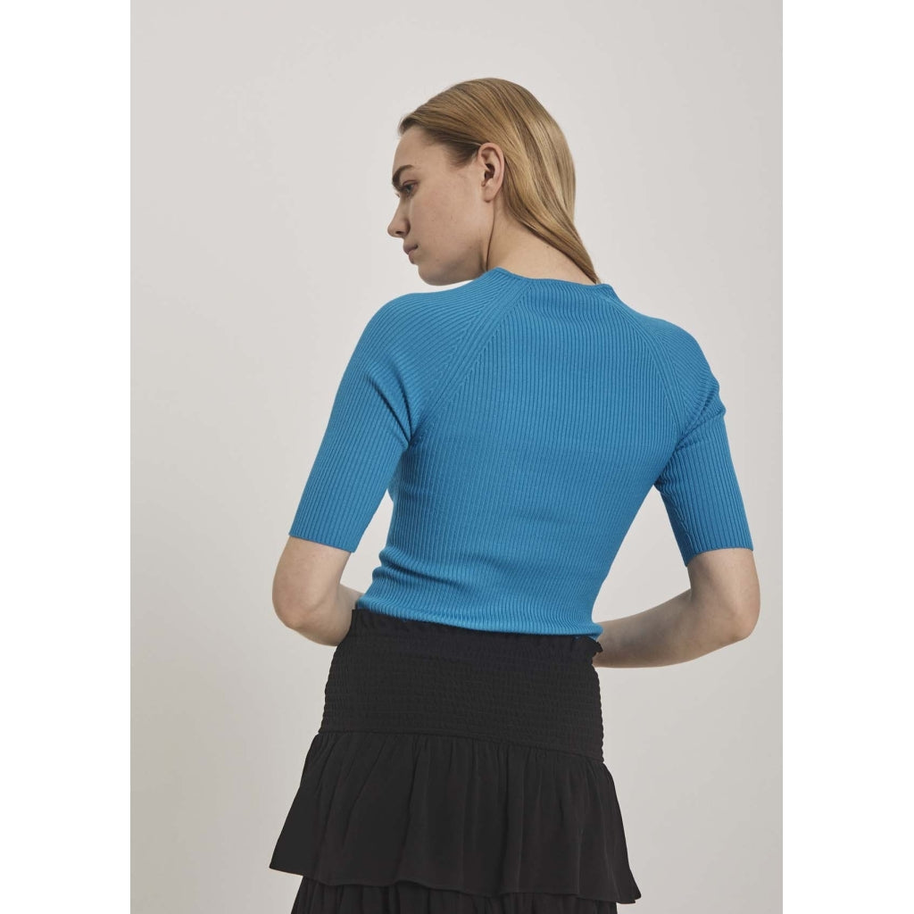 Sherry Knit Tee - Ibiza Blue