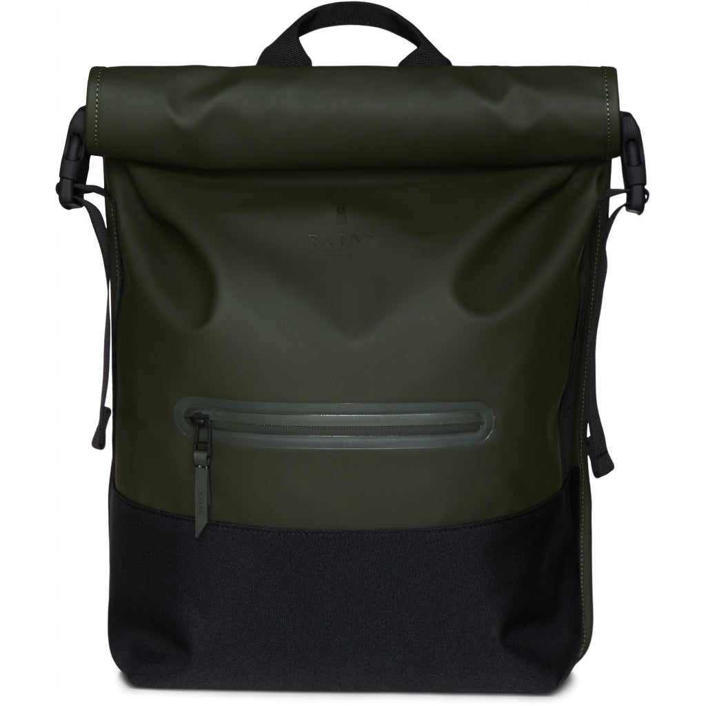 Buckle Rolltop Rucksack - Green