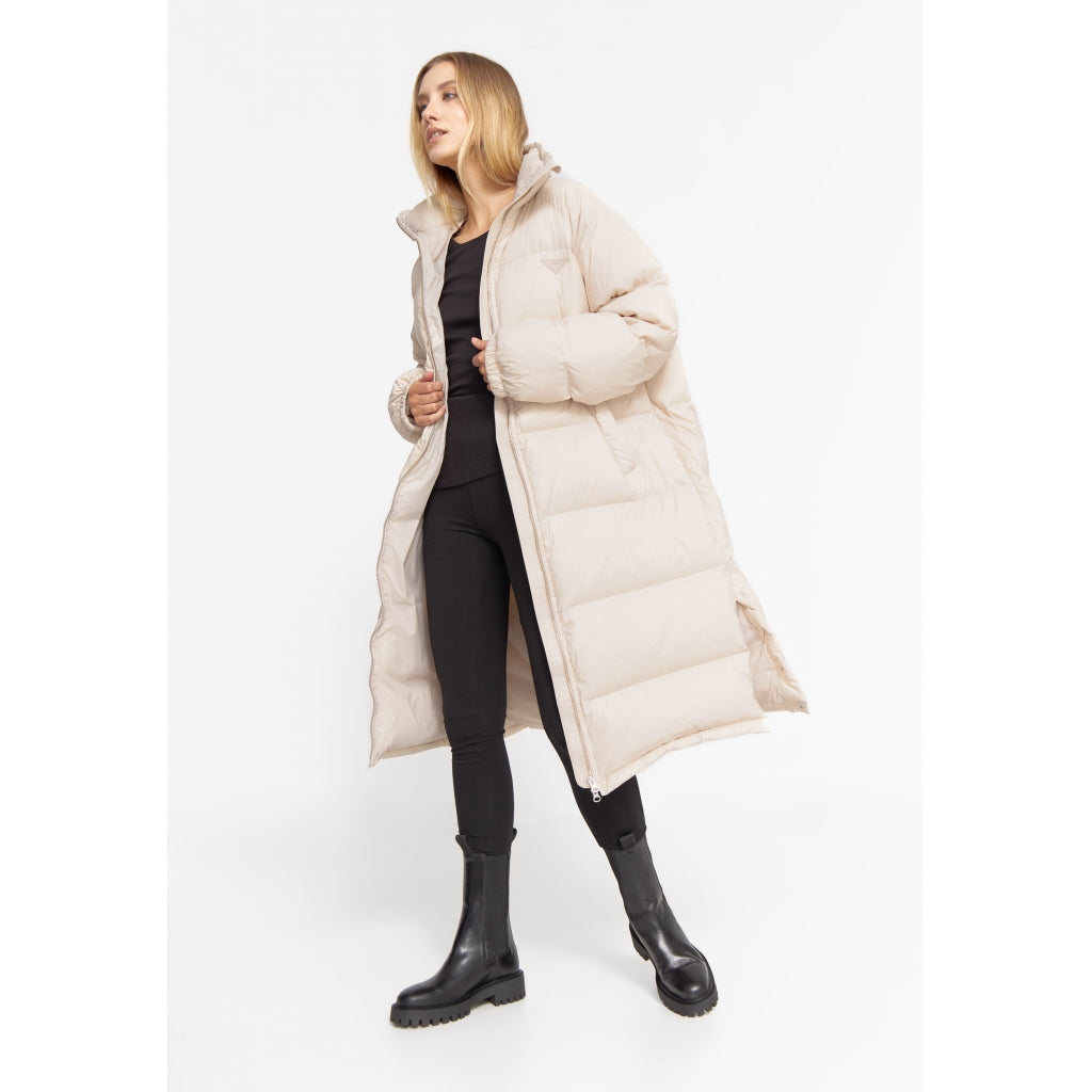 Long Puffer Jacket - Sand