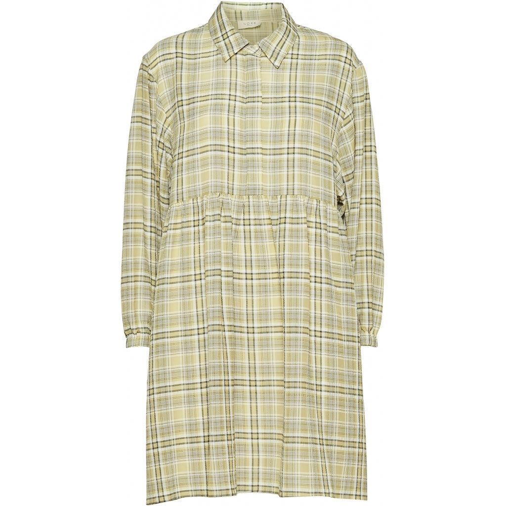 Judith Mini Dress - Yellow Check