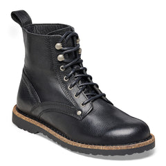 Bryson Grained Natural Leather Narrow - Black