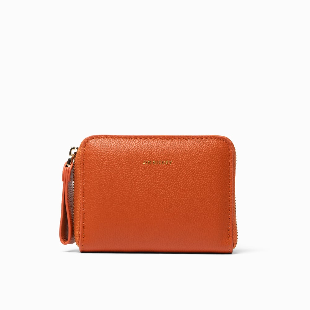 Small Zip Wallet - Orange