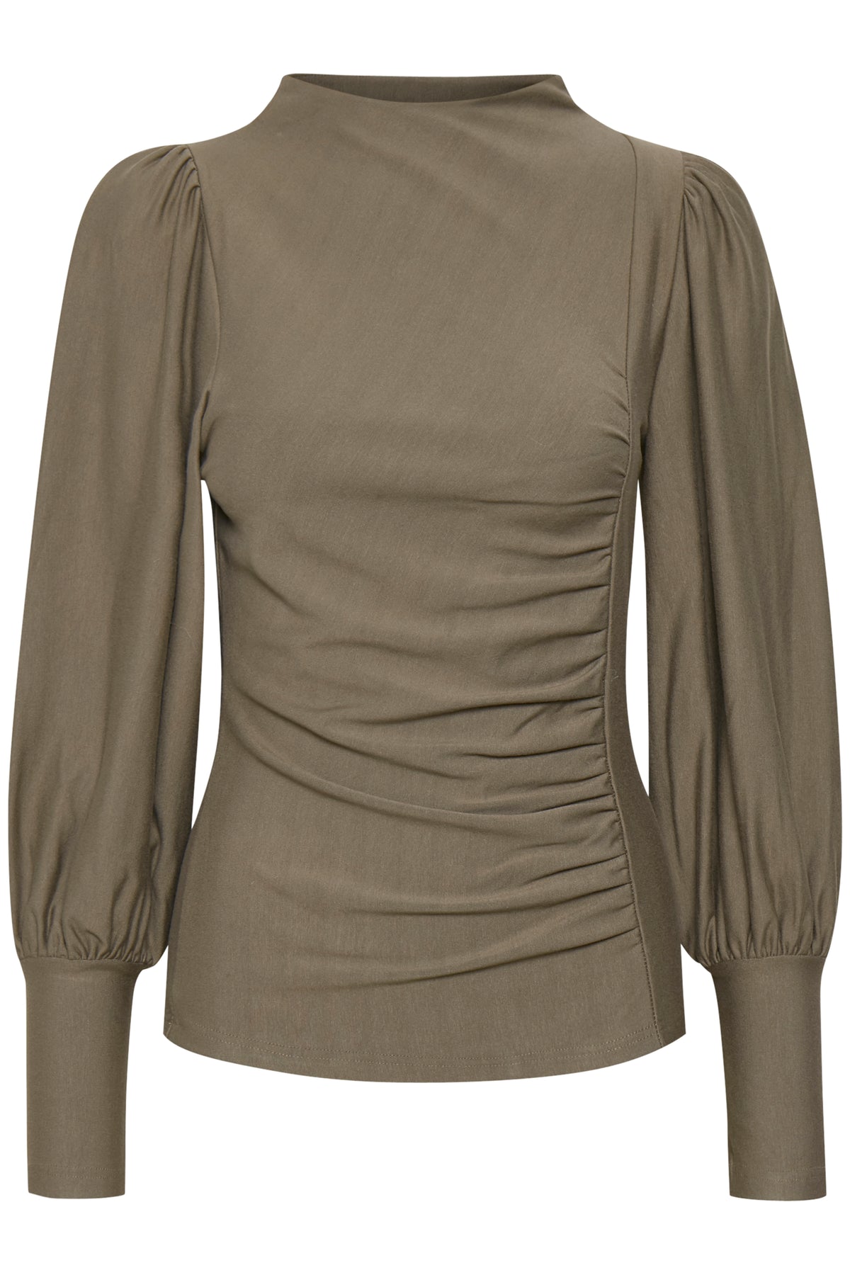 RifaGZ Puff Blouse - Earth - Gestuz - Bluser & Skjorter - VILLOID.no