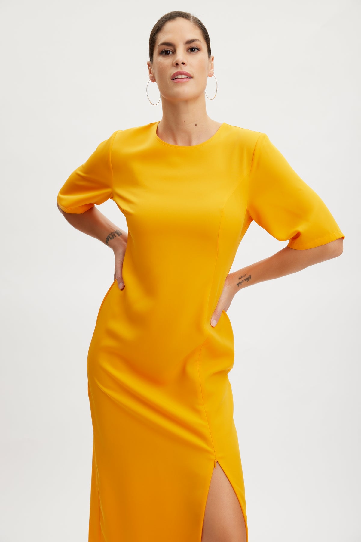 MelbaGZ Long Dress - Flame Orange
