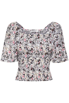 JosyGZ Blouse - Pink Flower Draft