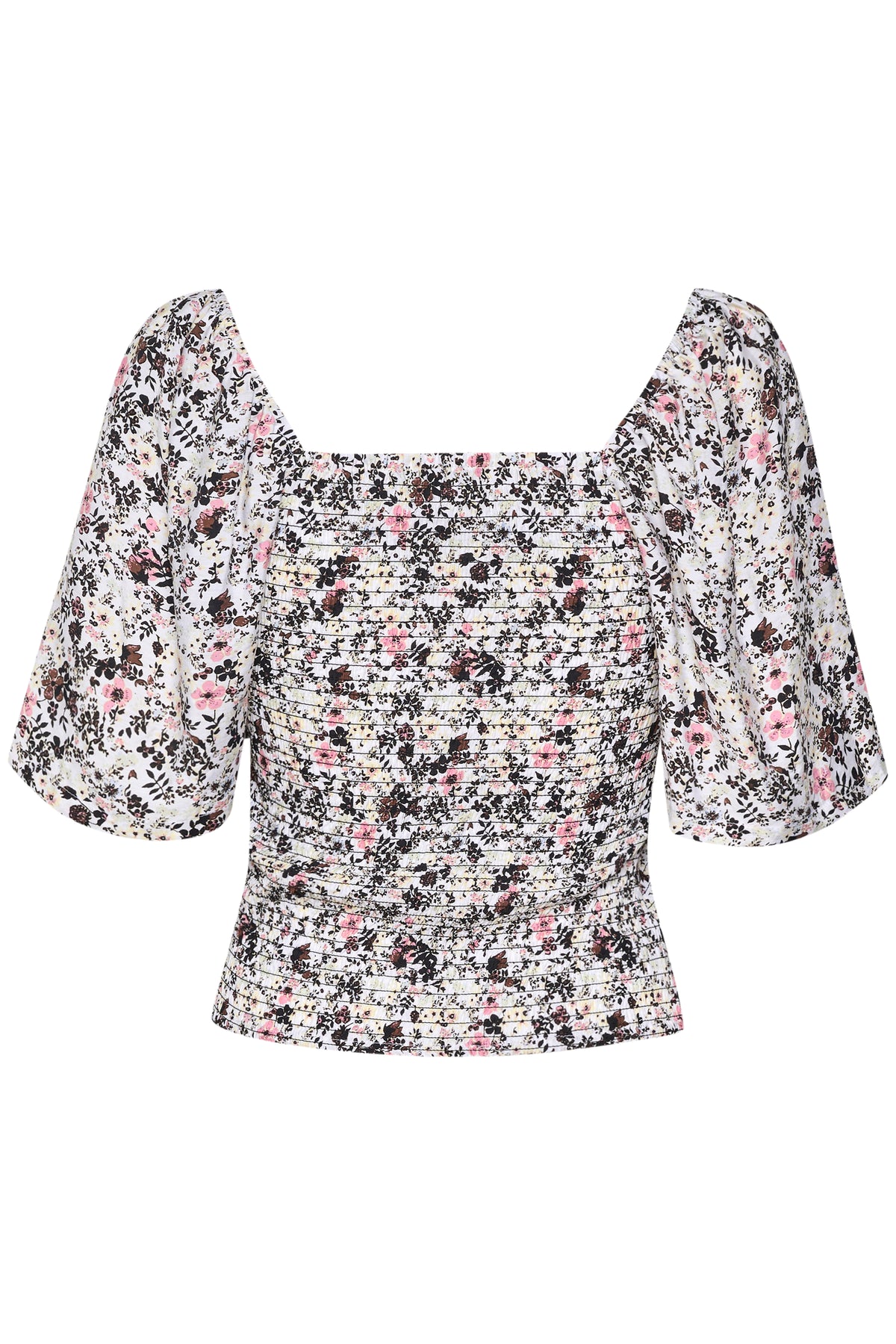 JosyGZ Blouse - Pink Flower Draft