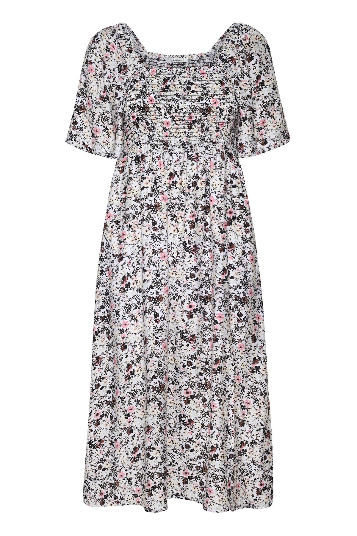JosyGZ SS Dress - Pink Flower Draft
