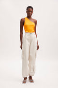 DrewGZ One Shoulder - Flame Orange