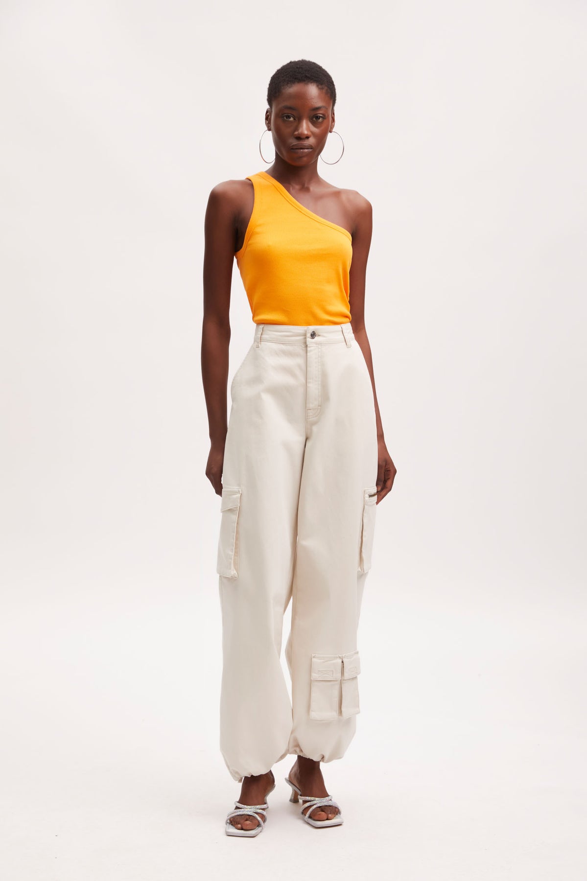 DrewGZ One Shoulder - Flame Orange