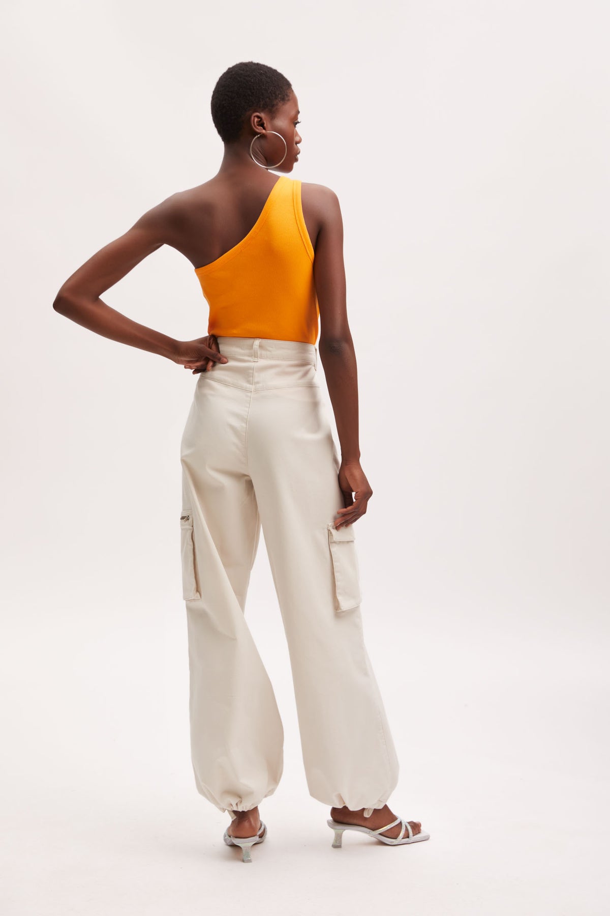 DrewGZ One Shoulder - Flame Orange