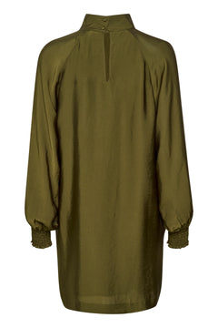Luellagz Short Dress - Dark Olive