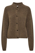 AlphaGZ Short Cardigan - Walnut Melange
