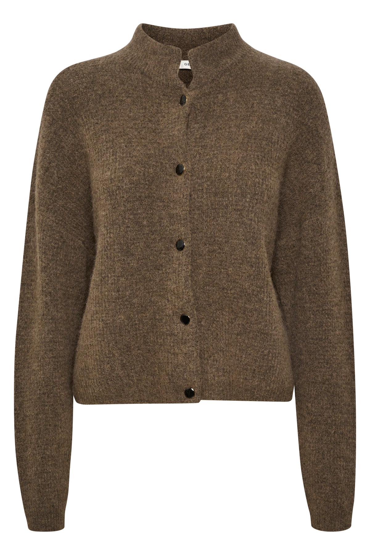 AlphaGZ Short Cardigan - Walnut Melange