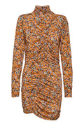 OdaGZ Short Dress - Orange Purple Brush