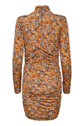 OdaGZ Short Dress - Orange Purple Brush