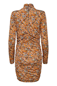 OdaGZ Short Dress - Orange Purple Brush
