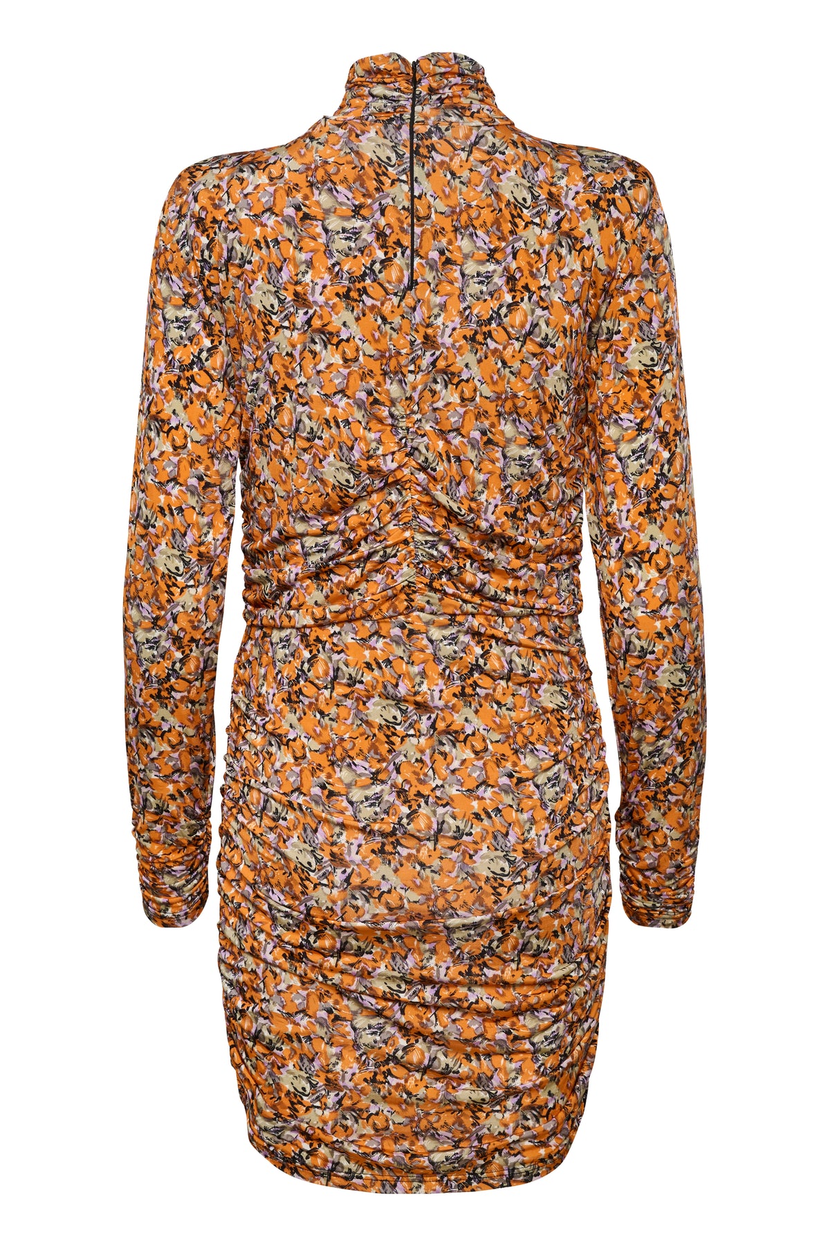 OdaGZ Short Dress - Orange Purple Brush