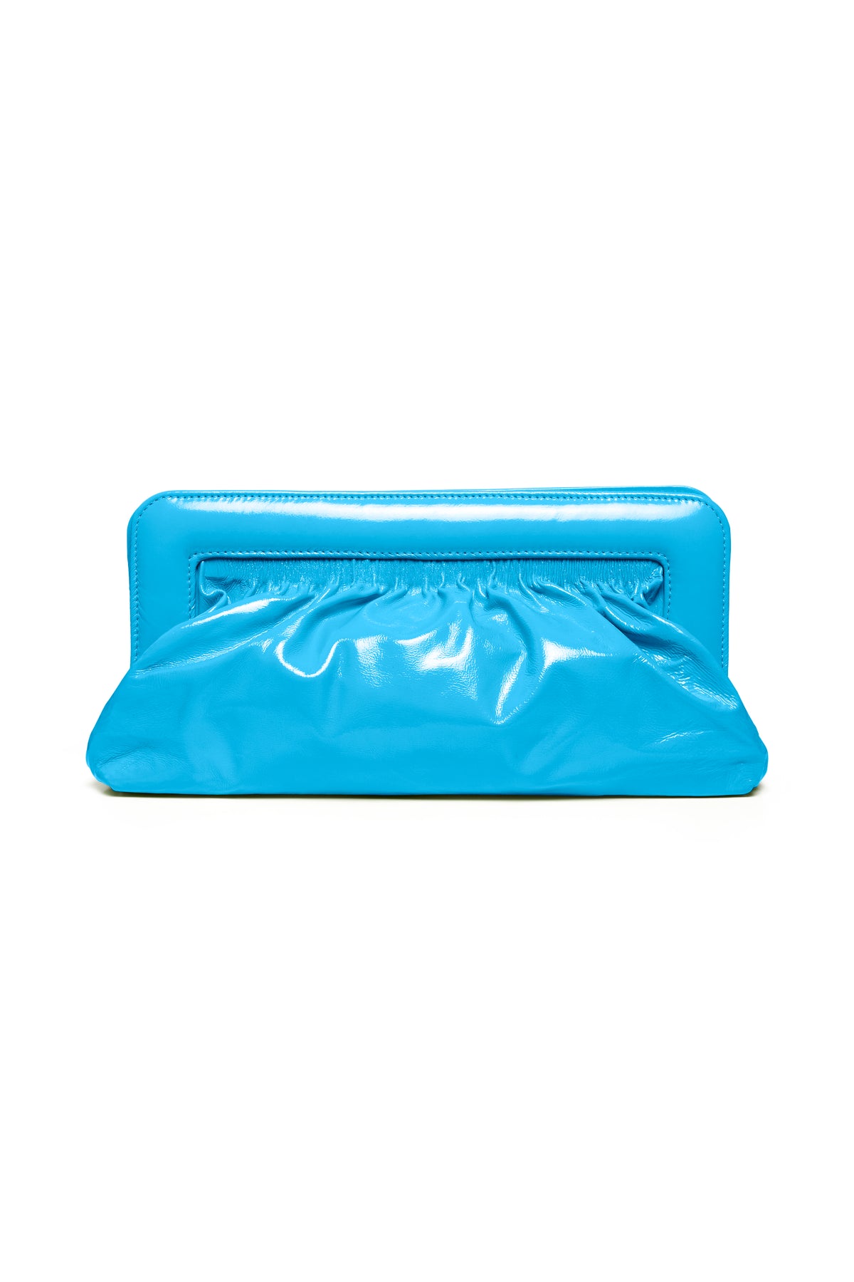 VeldaGZ Midi Patent Clutch - Malibu Blue