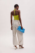 VeldaGZ Midi Patent Clutch - Malibu Blue