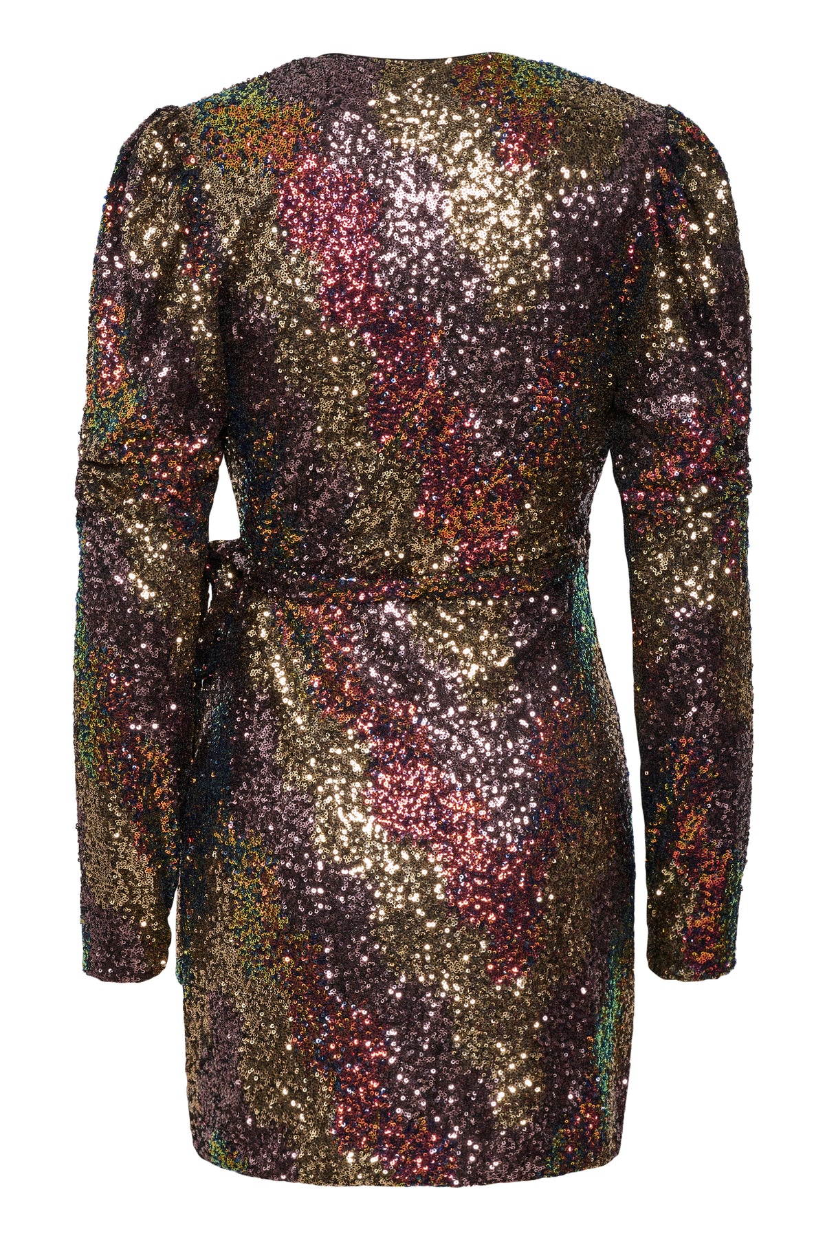 Ablinagz Wrap Dress - Multi Sequince