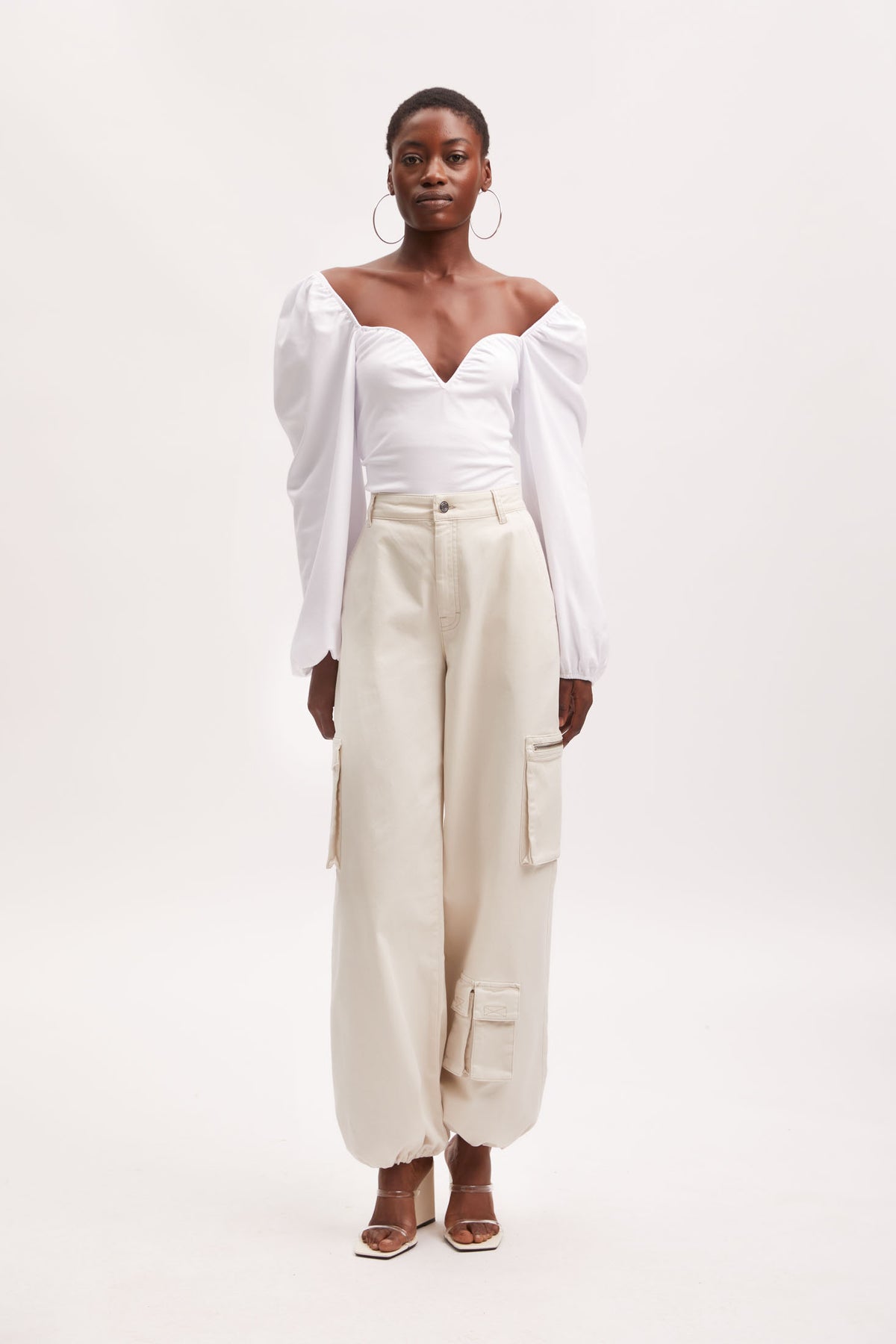 MistGZ Offshoulder - Bright White
