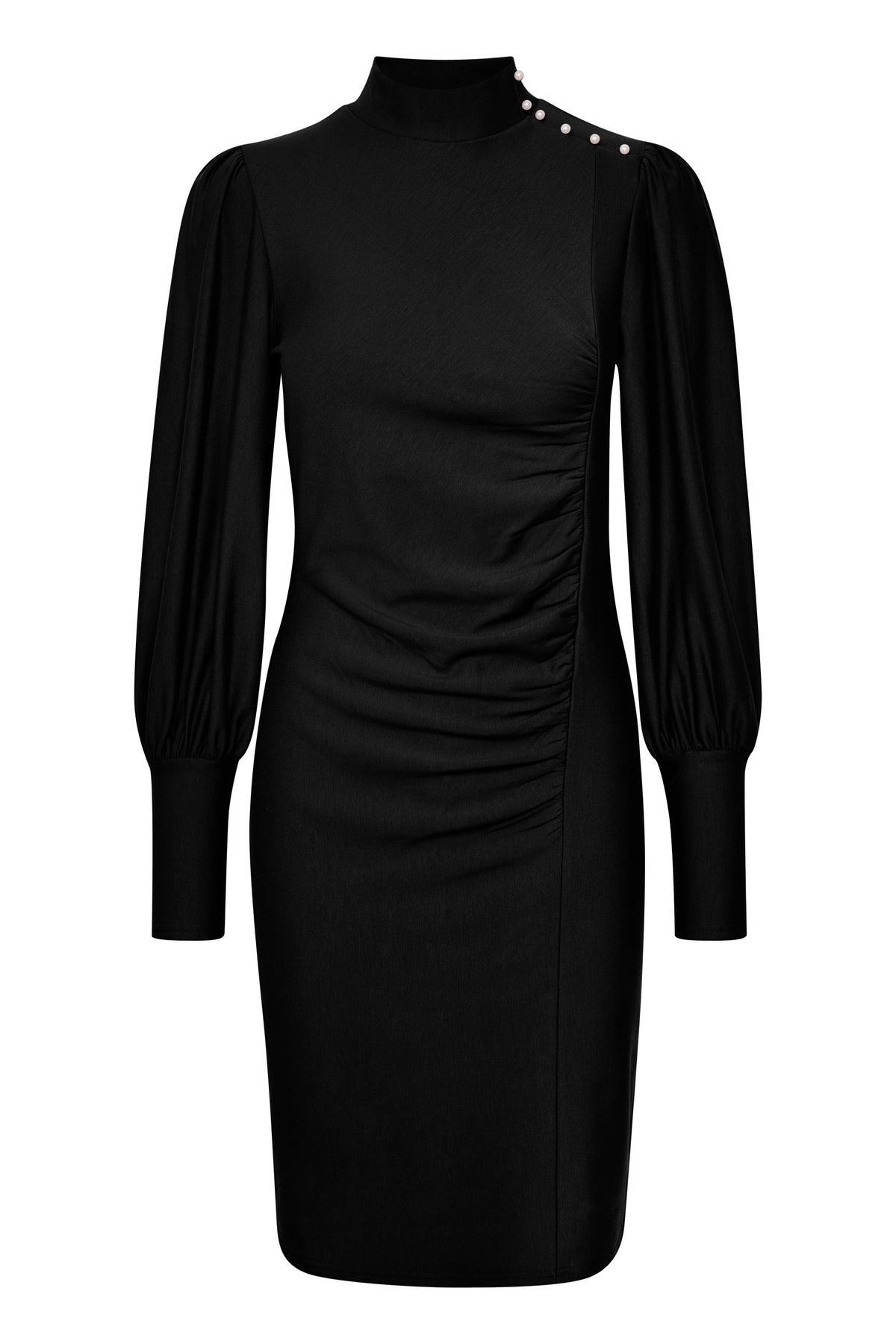 Rifagz Button Dress - Black