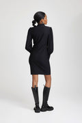 Rifagz Button Dress - Black