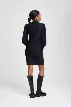 Rifagz Button Dress - Black