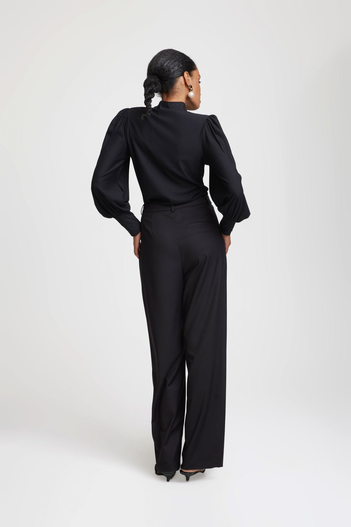 RifaGZ Button Blouse - Black