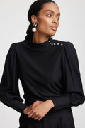 RifaGZ Button Blouse - Black